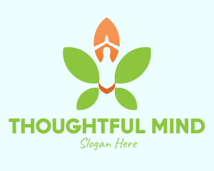 Nature Yoga Meditation logo design