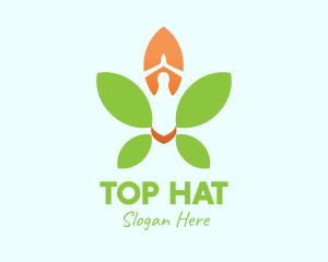 Nature Yoga Meditation logo design