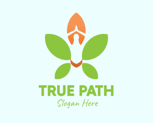 Nature Yoga Meditation logo design