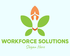 Nature Yoga Meditation logo design