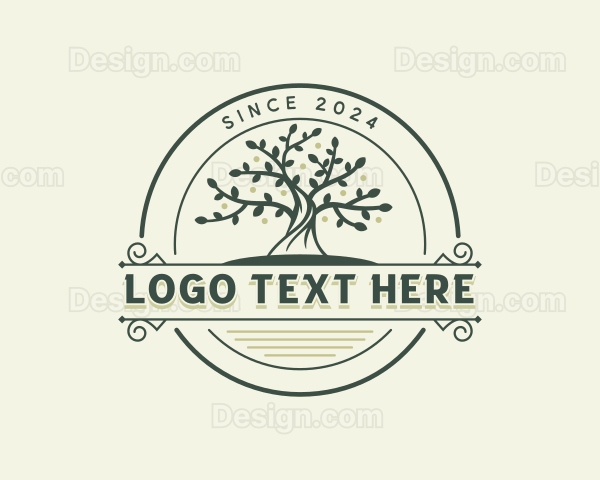 Tree Gardening Forestry Logo