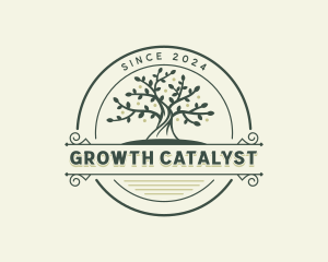 Tree Gardening Forestry Logo