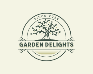 Tree Gardening Forestry logo design