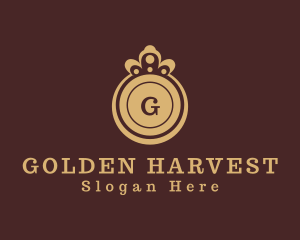 Golden Royal Crown logo design