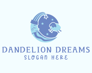 Moon Sheep Dream logo design