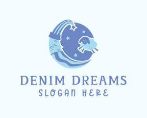 Moon Sheep Dream logo design