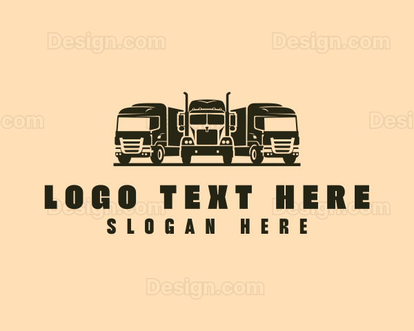 Freight Trucking Vehicle Logo