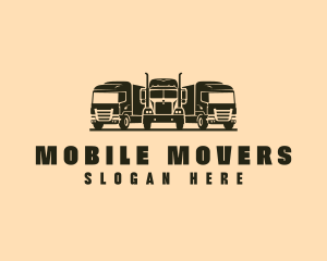 Freight Trucking Vehicle  logo design