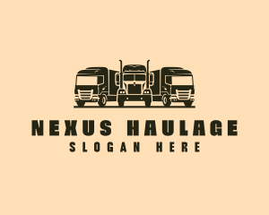 Freight Trucking Vehicle  logo design