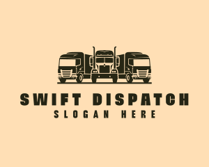 Freight Trucking Vehicle  logo design