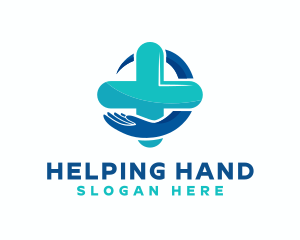 Hand Medical Cross logo design