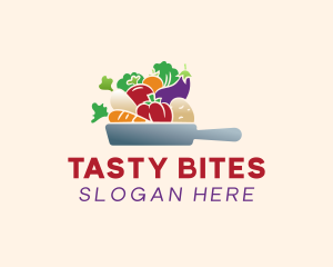 Vegetable Pan Cooking logo design