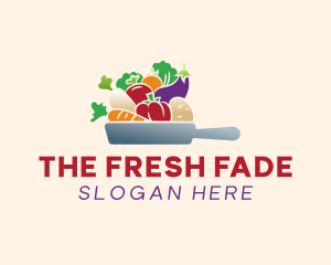 Vegetable Pan Cooking logo design