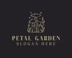 Psychedelic Herbal Mushroom logo design