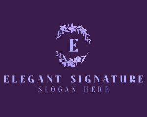 Elegant Floral Boutique logo design