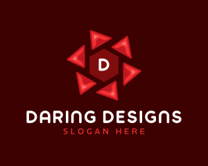 Hexagon Play Button logo