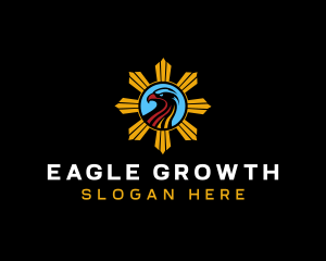 Philippine Eagle Sun logo design