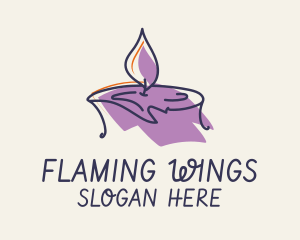 Scented Candle Spa logo design