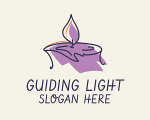 Scented Candle Spa logo design