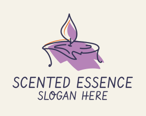 Scented Candle Spa logo design