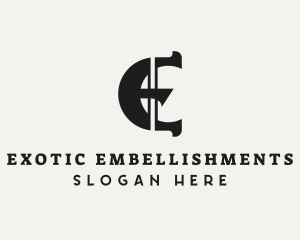 Gothic Biker Letter E  logo design