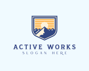 Mountain Summit Hiker logo design