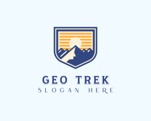 Mountain Summit Hiker logo design