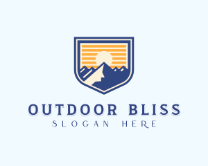 Mountain Summit Hiker logo design