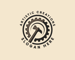 Hammer Saw Blade Workshop logo design