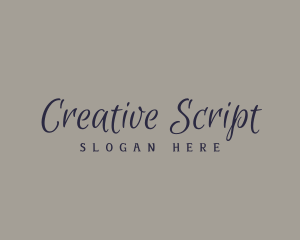 Deluxe Script Calligraphy logo design