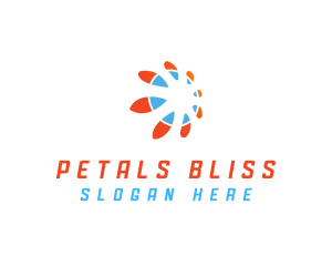 Floral Sun Petals logo design