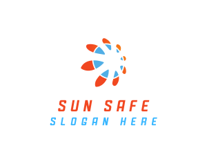 Floral Sun Petals logo design