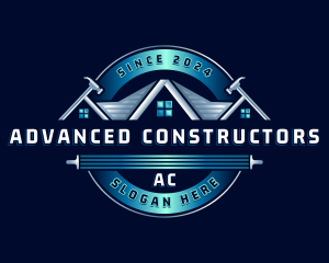 Hammer Builder Roofing logo design