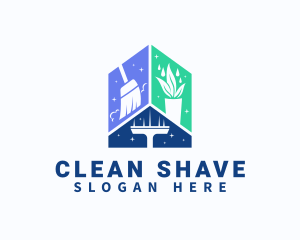 Shiny Housekeeping Cleaning logo design