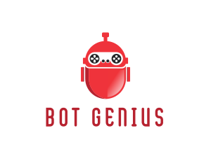 Red Bot Robot logo design