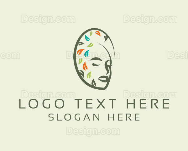 Organic Woman Face Logo