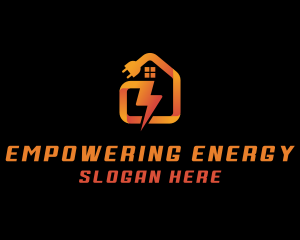 House Lightning Plug logo design