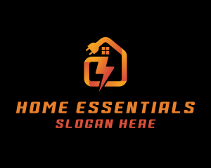 House Lightning Plug logo design