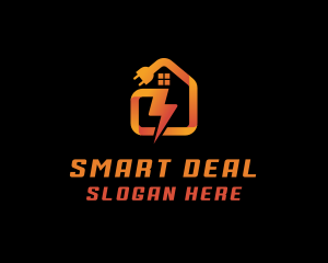 House Lightning Plug logo design