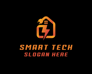 House Lightning Plug logo design