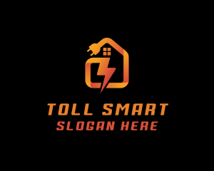 House Lightning Plug logo design