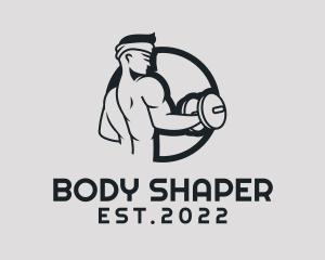 Strong Bicep Exercise  logo design