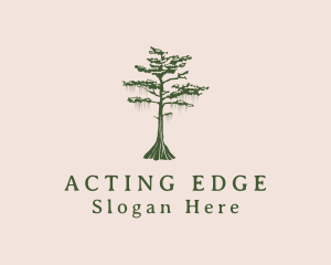 Green Willow Tree Forest logo design