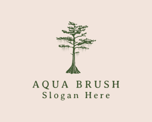 Green Willow Tree Forest logo design