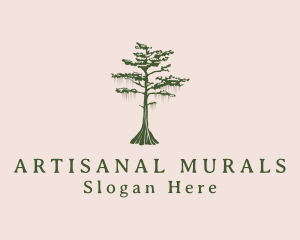 Green Willow Tree Forest logo design