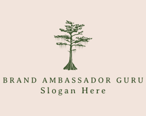 Green Willow Tree Forest logo design