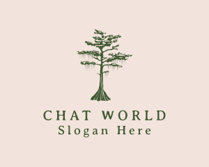 Green Willow Tree Forest logo design