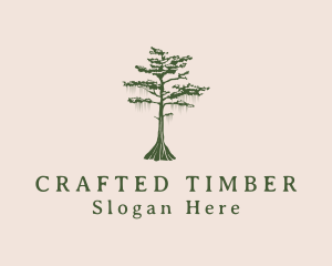 Green Willow Tree Forest logo design