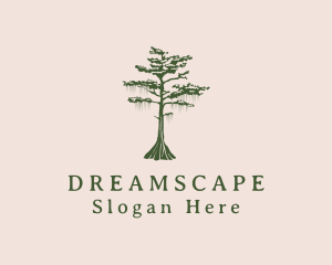 Green Willow Tree Forest logo design