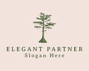 Green Willow Tree Forest logo design